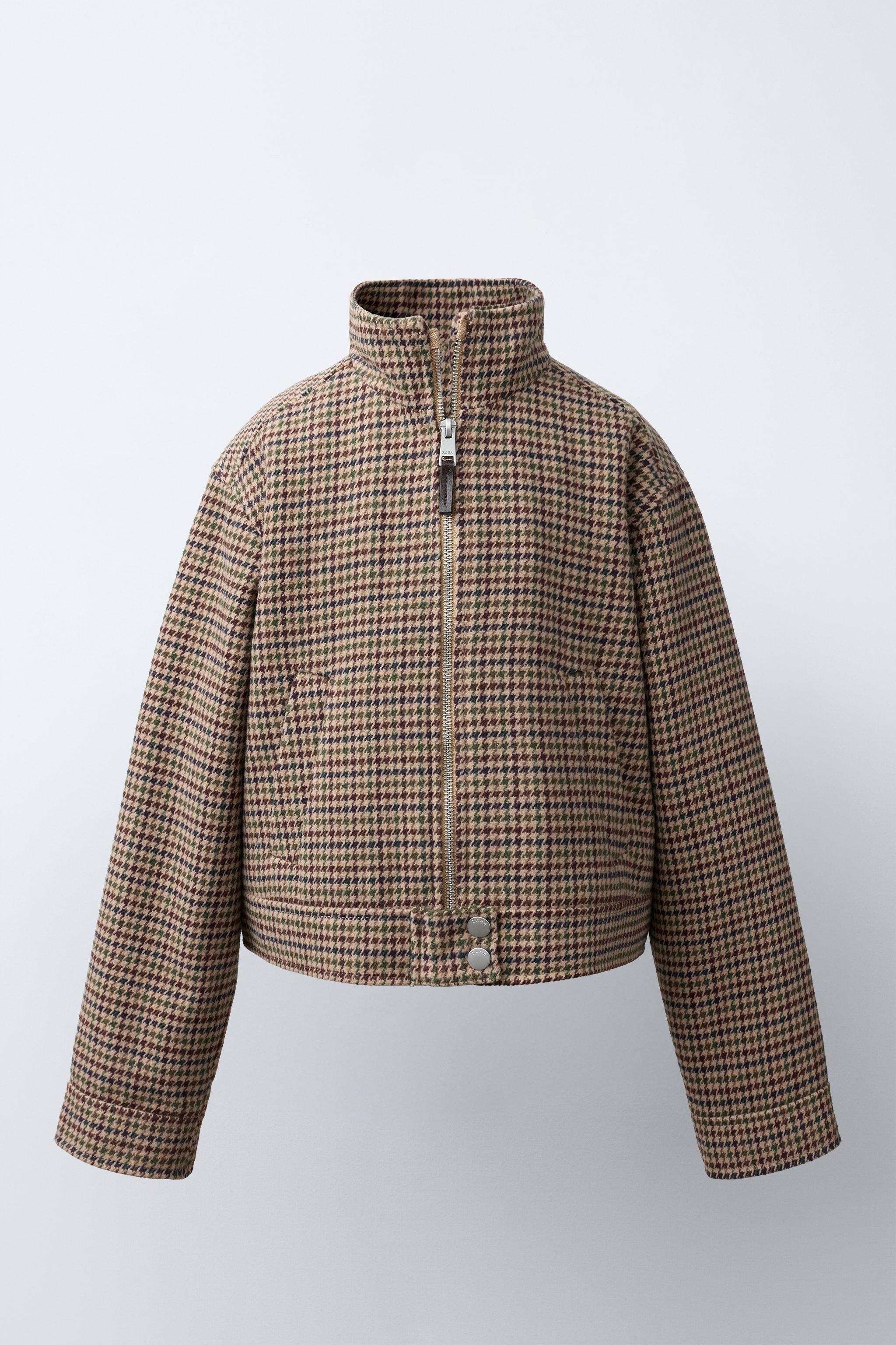 HOUNDSTOOTH PRINT JACKET